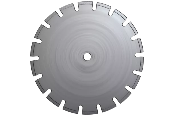 Illustration Disque à segments avec encoches U larges et segments droits de protection (idéal pour la découpe de l’asphalte)