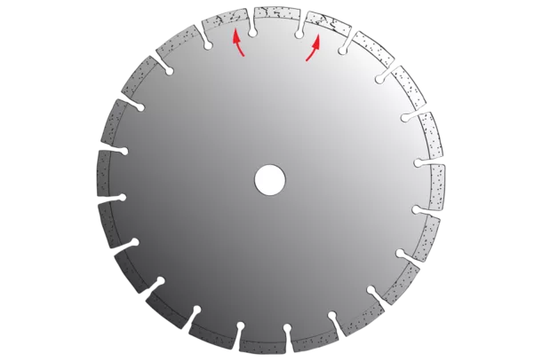illustration fissure des segments disque diamant