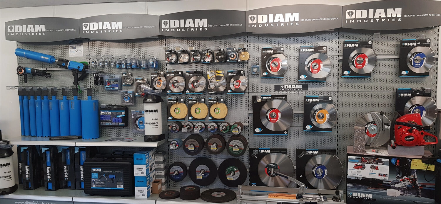 Implantation en magasin disques et machine Diam Industries