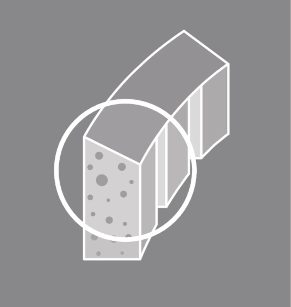 Segments diamantés crénelés et biseautés hauteur 11 mm