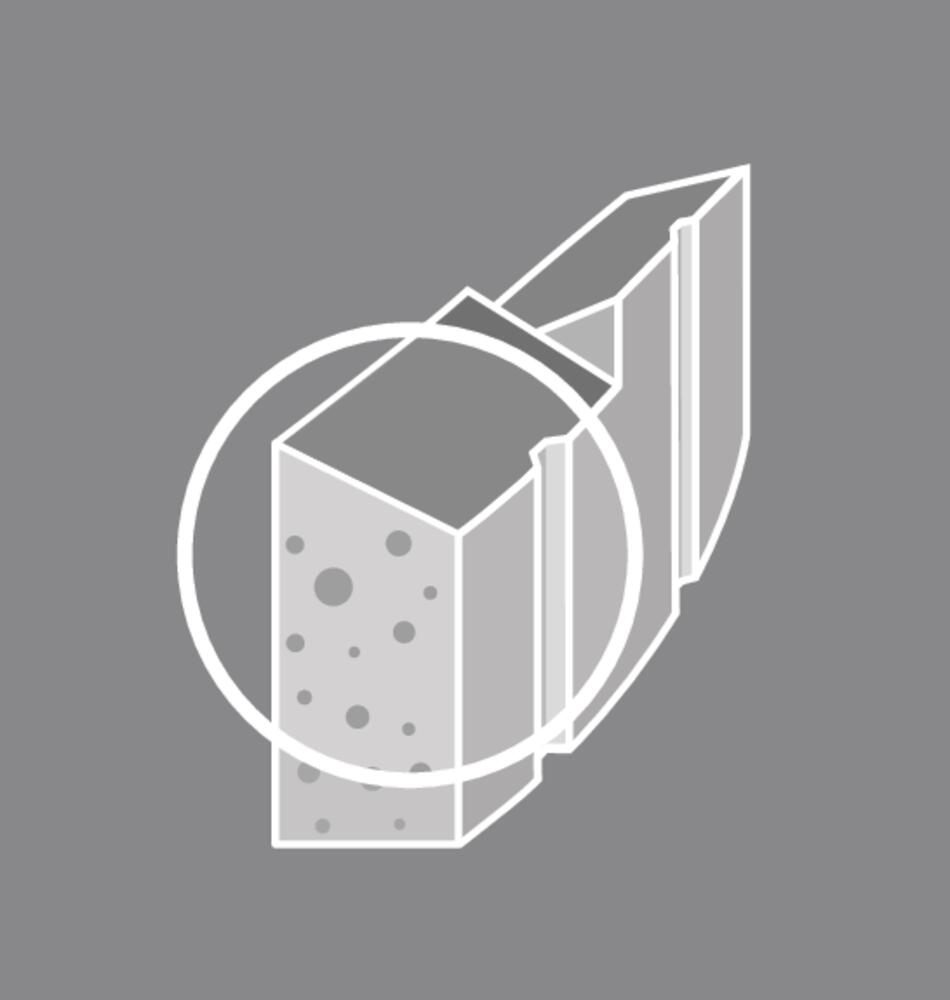 Segments diamantés crénelés et biseautés hauteur 10 mm